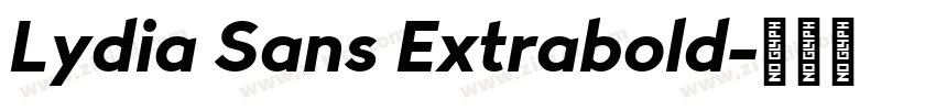 Lydia Sans Extrabold字体转换